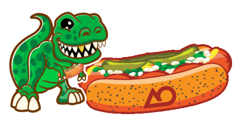 Hot Dog Sticker by Autumn Oaks