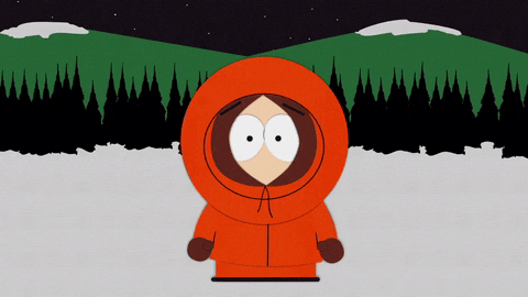 blinking kenny mccormick GIF by South Park 