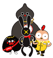 friends running Sticker by ShowtheMonster