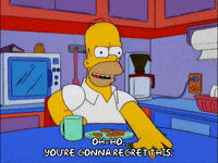 homer simpson breakfast GIF