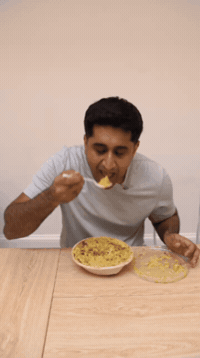 Salad Bowl Eating GIF