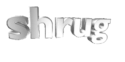 text shrug Sticker