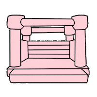 Pink Moonwalk Sticker by Austin Bounce Co.