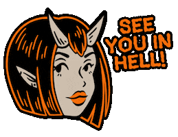 wytchlab girl hell see you wytchlab Sticker
