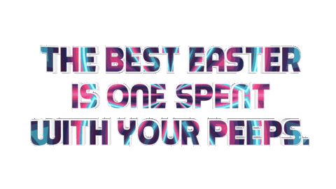 Easter Bunny Love Sticker by OpticalArtInc.