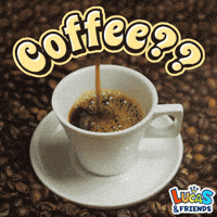 Coffee Time GIF by Lucas and Friends by RV AppStudios