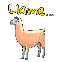 Boo Alpaca Sticker by Wonderbow Games