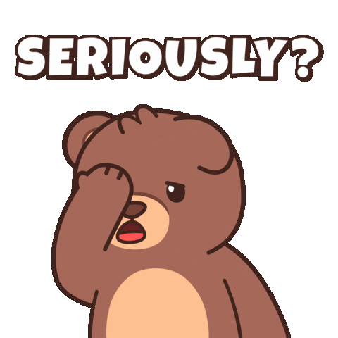 Teddy Bear Wow Sticker by BEARISH