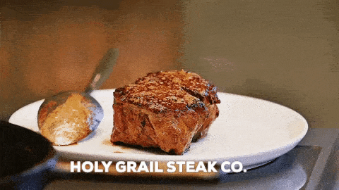 HolyGrailSteak giphygifmaker steak beef holy grail GIF