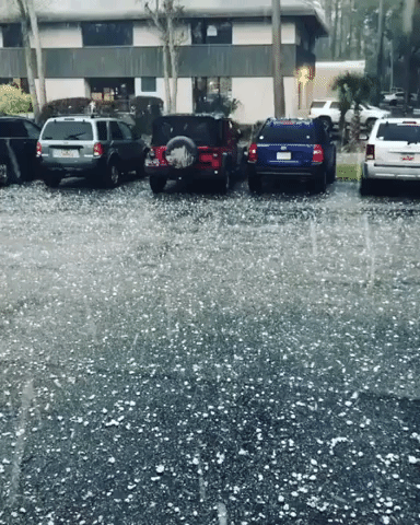 Hail Batters Neighborhoods Across Hilton Head