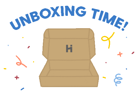Box Unboxing Sticker by Think Hale