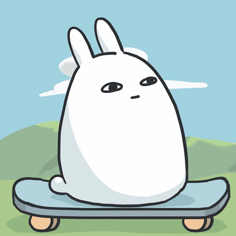 Bunny Skating GIF by bunny_is_moving