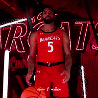Basketball Stare GIF by Cincinnati Bearcats
