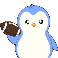 Touch Down Superbowl Sunday Sticker by Pudgy Penguins