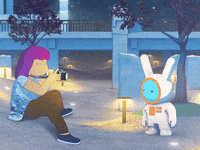 kunichang taiwan photoshoot kaleidoscope space rabbit GIF