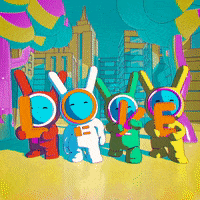 kunichang love timelapse loopartcritique2023 space rabbit GIF