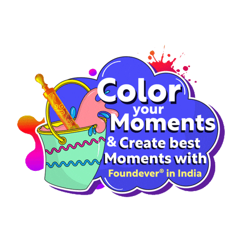 Holi Festival Sticker by Foundever