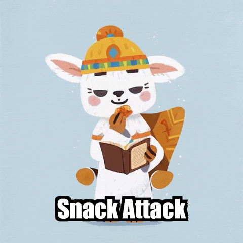 Reading Snack GIF by Llamaozi