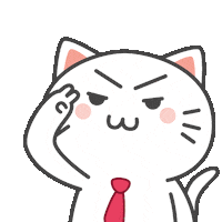Happy Cute Cat Sticker by KIKI