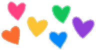 Love Is Love Hearts Sticker by Rainbow Brains