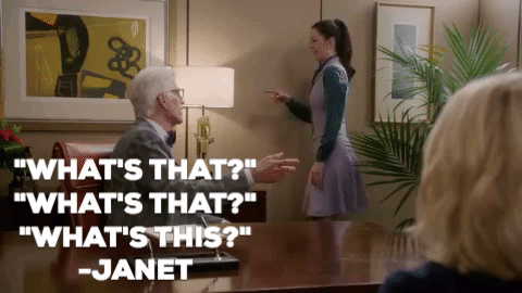 the good place cactus GIF