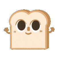 Happy Bread Sticker by gossekidd