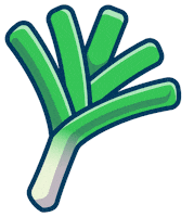 Vegetables Lauch Sticker by flaschenpost.de