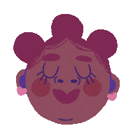 Happy Black Girl Sticker by Marie Boiseau