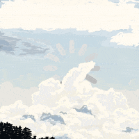 Clipfart sunset clouds wait background GIF
