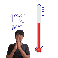 1 C One Degree Sticker