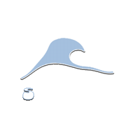 Surfs Up Ocean Sticker