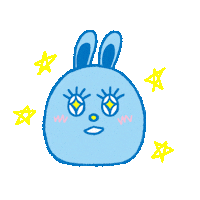 LazyRobots happy kpop bunny astro Sticker