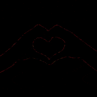 Love Symbol Hand Heart GIF