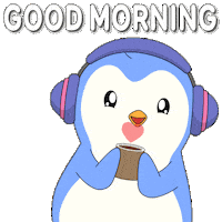 Good Morning Sticker by Pudgy Penguins