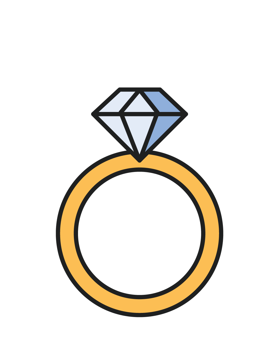 Diamond Ring Sticker by WeddingWire