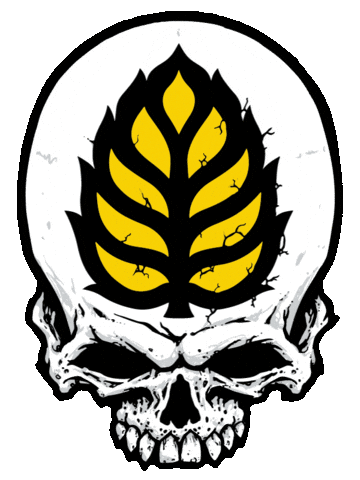 Skull Bbw Sticker by Lupulin Brewing