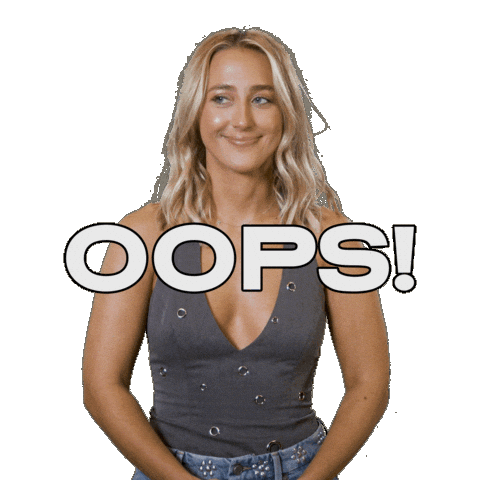 Mistake Oops Sticker by Ashley Cooke