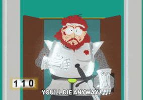 blood sword GIF by South Park 
