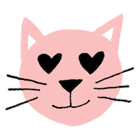 Cat Love Sticker by Maisonette