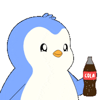 Coca Cola Drinking Sticker by Pudgy Penguins