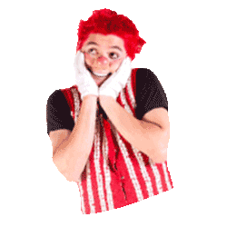 Clown Love Sticker