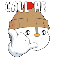 Call Me Phone Sticker by Pudgy Penguins