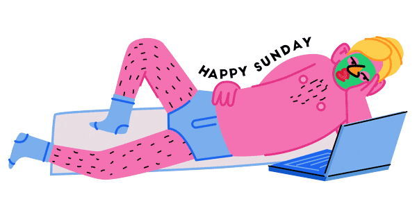 Happy Sunday Netflix Sticker by Rory