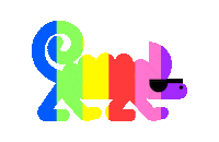 AndyKhatouli cool summer rainbow pride Sticker