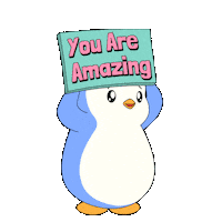 Awesome You Go Sticker by Pudgy Penguins