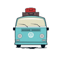 NZKombiHire new zealand aqua teal kombi Sticker