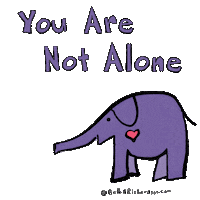 You Are Not Alone Love Sticker