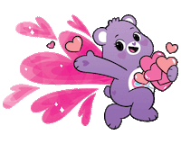 Share Hearts Sticker by Care Bear Stare!