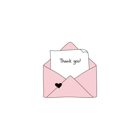 HappyCrafting thank you post envelop happy crafting GIF