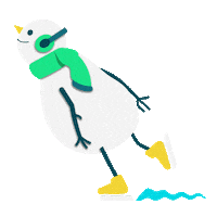 Ice Skating Snowman Sticker by Disney+